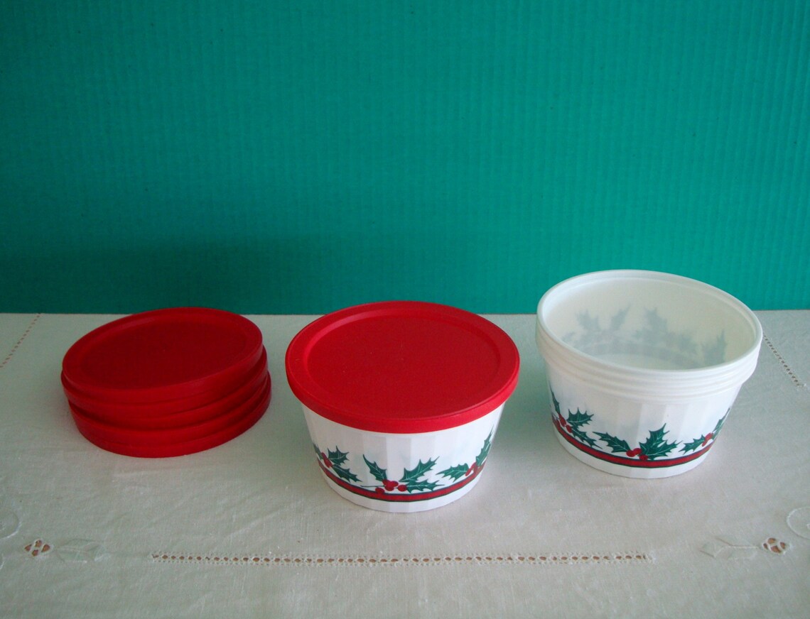 Set of 34 Plastic CHRISTMAS Storage CONTAINERS with Lids Etsy