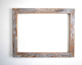 18 x 24 Weathered Gray Cottage Ship Lap Wood Frame,  Reclaimed, Re-purposed, Rustic, One-of-a-kind