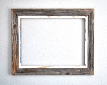 12 x 16 Rough Picket Frame, Accented with Reclaimed Chippy White Siding,  Re-purposed