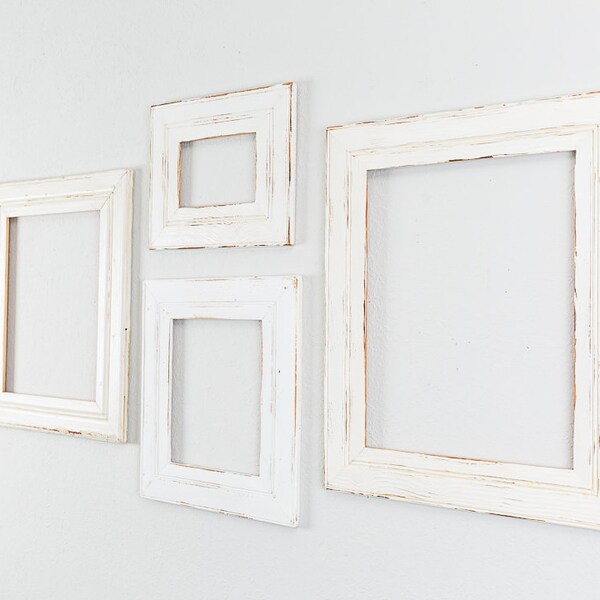 Rustic White Frame Etsy