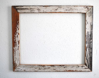 16x20 Old House Siding, Repurposed Wood Frame- Chippy Gray Reclaimed, One-of-a-Kind