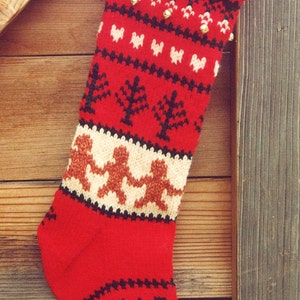 Christmas Stocking pattern for the Hand Knitter