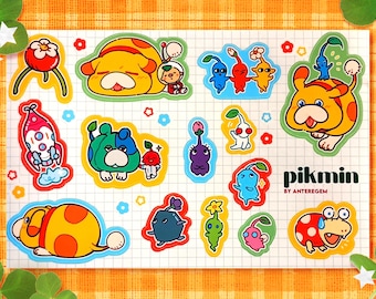 Pikmin Inspired Sticker Sheet