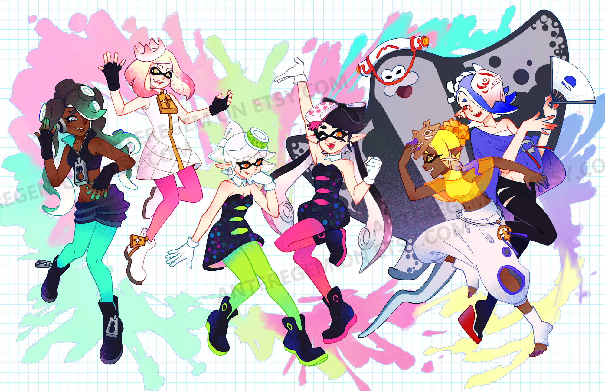 Splatoon pyjamas hotsell