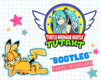 Autocollants en vinyle sur le thème Bootleg - Mat
