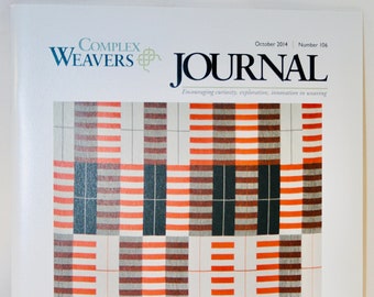 Complex Weavers Journal, #106, Weaving Study, Educational,  Research, Textile Study, Colour Photographs