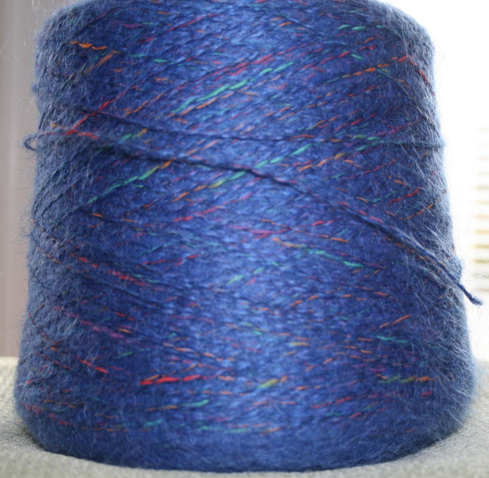 Mohair Acrylic Blend Weaving Yarn Knitting Yarn Royal Blue Etsy
