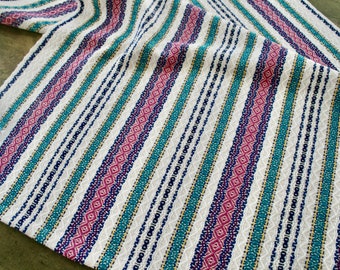Handwoven, Handmade, Kitchen Towel, Cotton,  Twill Pattern, Multi Color