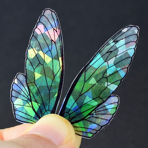 Shattered holographic fairy wings – How Many Dragons