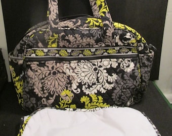 Vera Bradley Diaper Bag w/ Removable Quilted Baby Pad