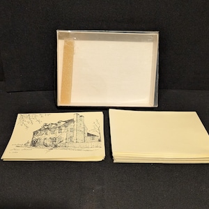 Vtg 1783 Neas (Nace) House Note Cards / Enveloppen - Historic Hanover PA NIB