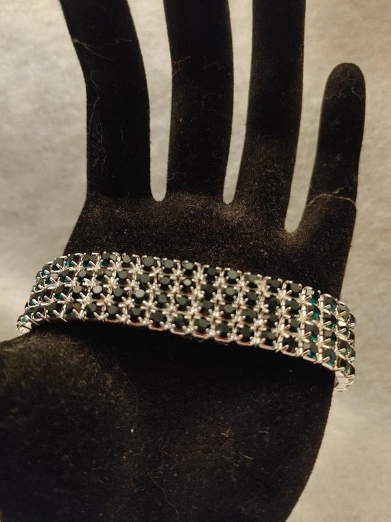 Green Austrian Crystal Ring & Bracelet Set - image 4