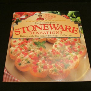 Pampered Chef Doris Christopher&#39;s Stoneware Sensations Kochbuch 1997 Hardcover
