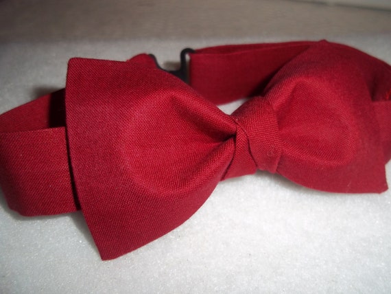 Items similar to Ruby Red Bow Tie-Valentine Bow Tie- Red Bow Tie ...