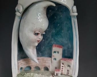 imaginary theatre, contemporary ceramic, moon theatre,