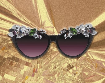 SALLY - Women's Cat Eye Halloween Sunglasses. Only ONE pair made. Custom Sunglasses from Melbourne, Australia