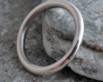 Zilveren ring Halo Sterling Silver Band ring duim ring band ring 925 gemaakt in Verenigd Koninkrijk