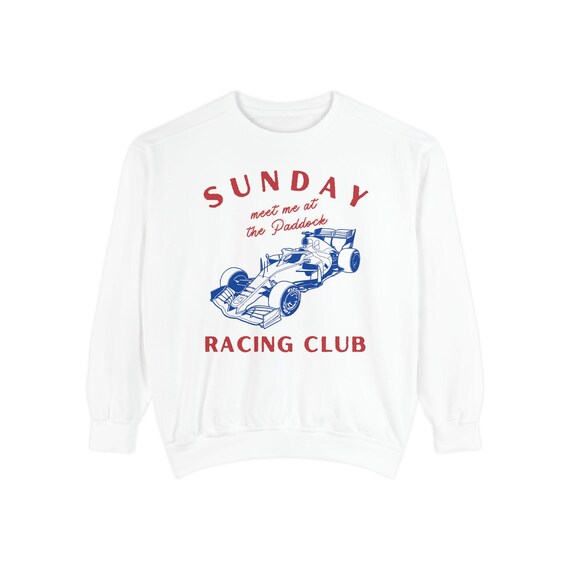 SUNDAYプリント ホワイトスウェット サンデー レーシング クラブ 