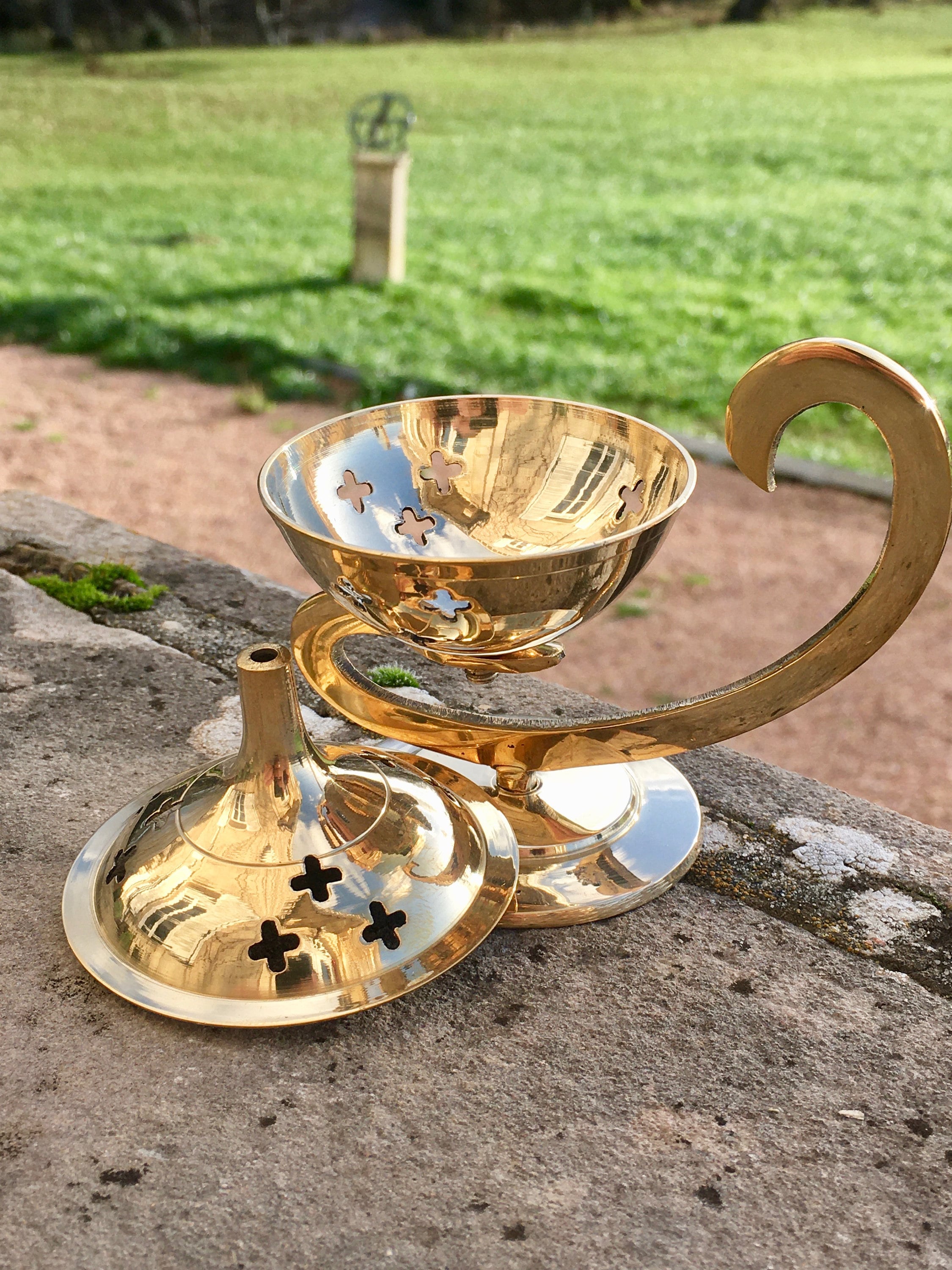 Brûleur Encens - Résine Laiton Etoiles