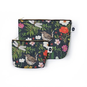 Ladybird & Wren Wash Bag: Floral Waterproof Makeup Bag