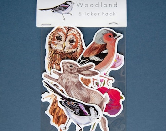 Woodland vinyl stickers | iPad stickers | Water resistant stickers | Window stickers