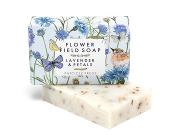 Lavender handmade soap - field flower natural vegan soap bar