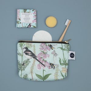 Longtail and foxglove wash bag and soap gift set image 5