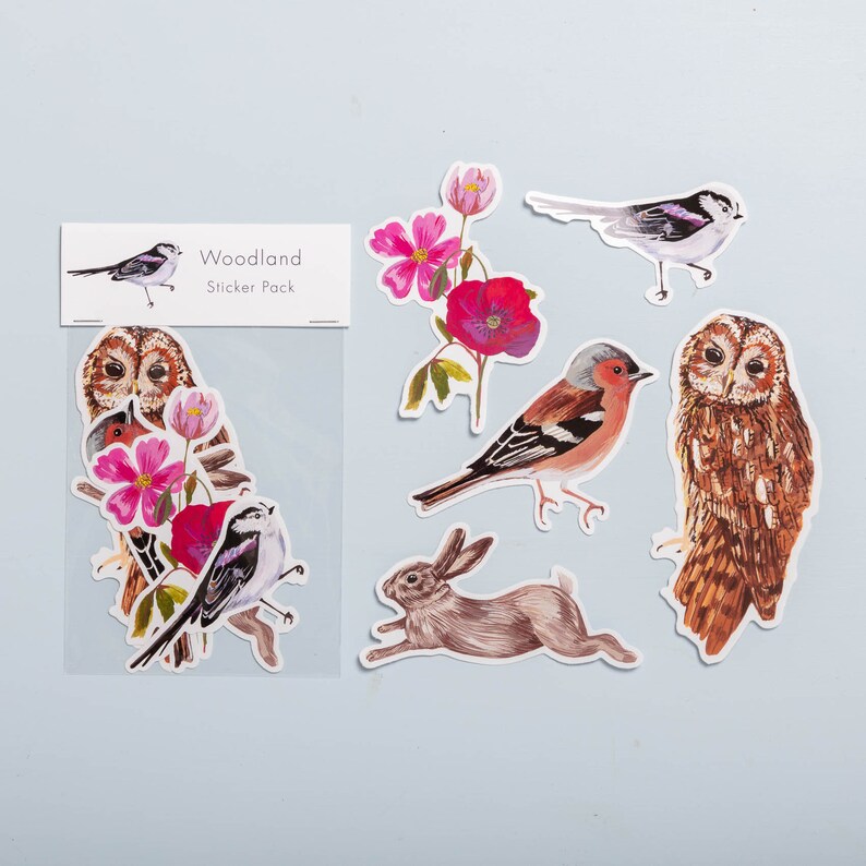 Nature Bird and Wildlife Vinyl Stickers Ipad Stickers Etsy