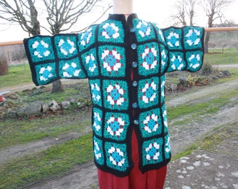 granny jacket 3/4 sleeves