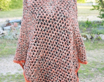 poncho  tout au crochet