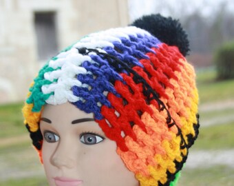 388 multicolored cap