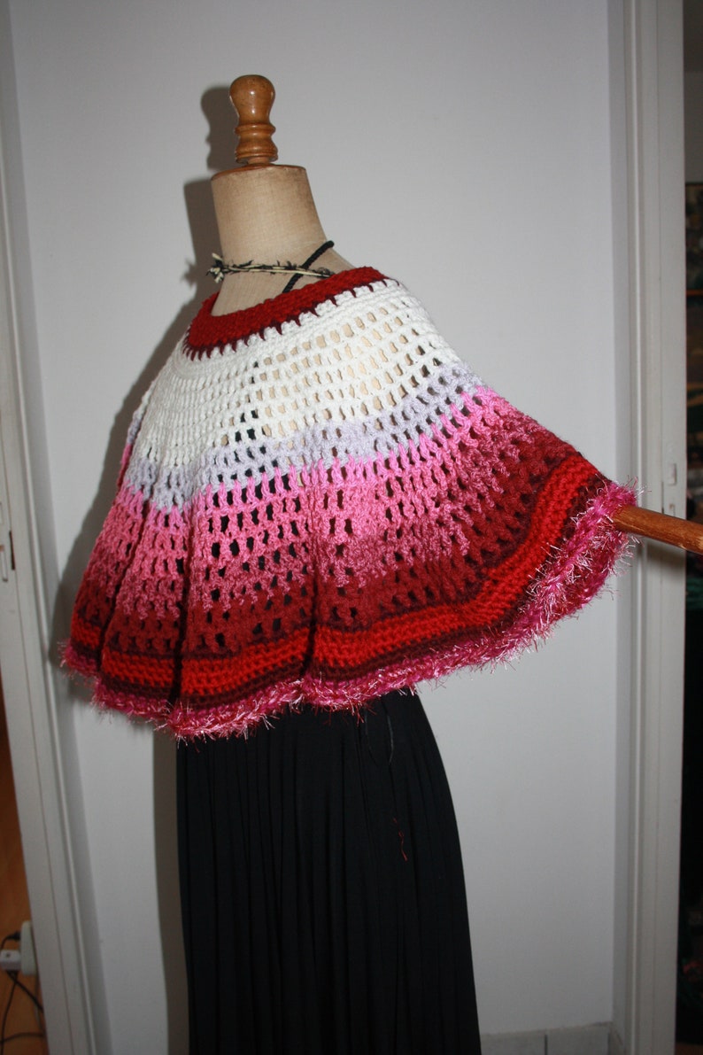 short poncho or shoulder warmer image 2