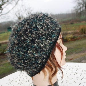 36 beret in fancy yarn image 3