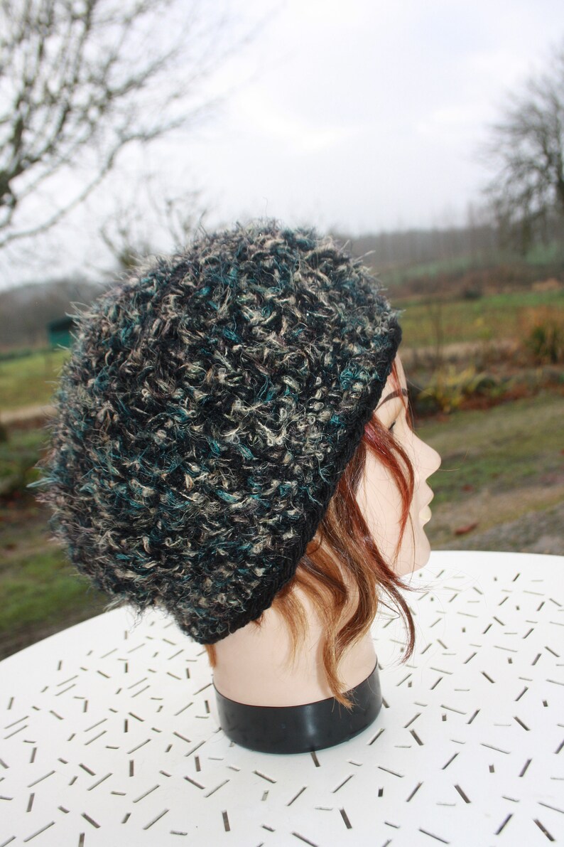 36 beret in fancy yarn image 3