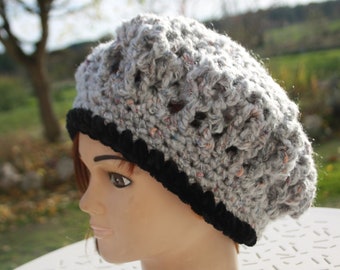 17 béret,crochet ;