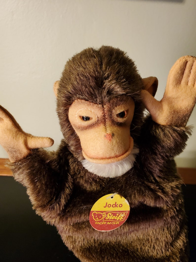 Steiff Monkey Puppet Jocko Made in Germany image 1