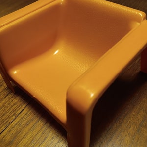 Barbie Sofa Set with Orange Sofa and Chair 1973 Mattel image 8