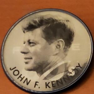 John F Kennedy Campaign Button by Vari Vue image 1
