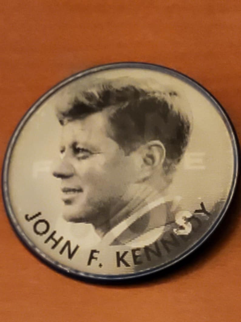 John F Kennedy Campaign Button by Vari Vue image 1