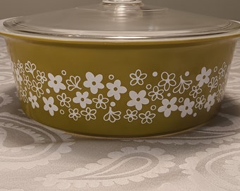 Pyrex Big Bertha Spring Blossom Casserole | Rare 4-Quart Size