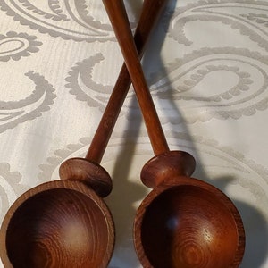 Nissen Denmark Staved Teak Salad Bowl with Serving Spoons image 6