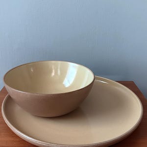 Heath Ceramics Platter and Bowl | Midcentury Modern California Pottery by Edith Heath