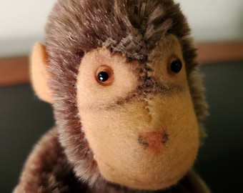 Steiff Monkey Stuffed Animal | "Jocko" | Made in Germany