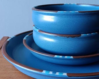 Vintage Dansk Concerto Allegro Blue Cup and Saucer Set of 4 - Etsy
