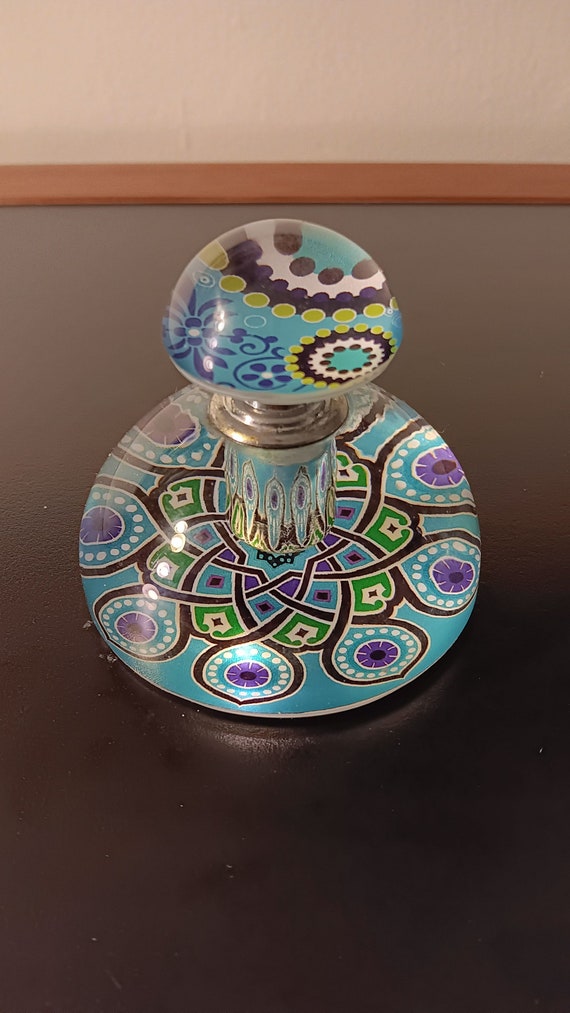 Paperweight Perfume Bottle Midcentury Modern