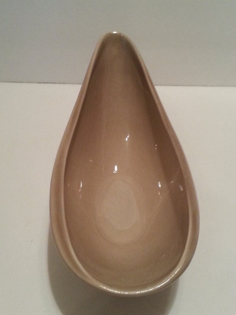 Raymor Steubenville Gravy Boat in Fawn Funky Mid Century Modern Design image 3