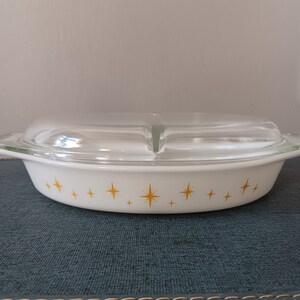 Pyrex Constellation Divided Casserole Rare 1959 Promotional Item image 2