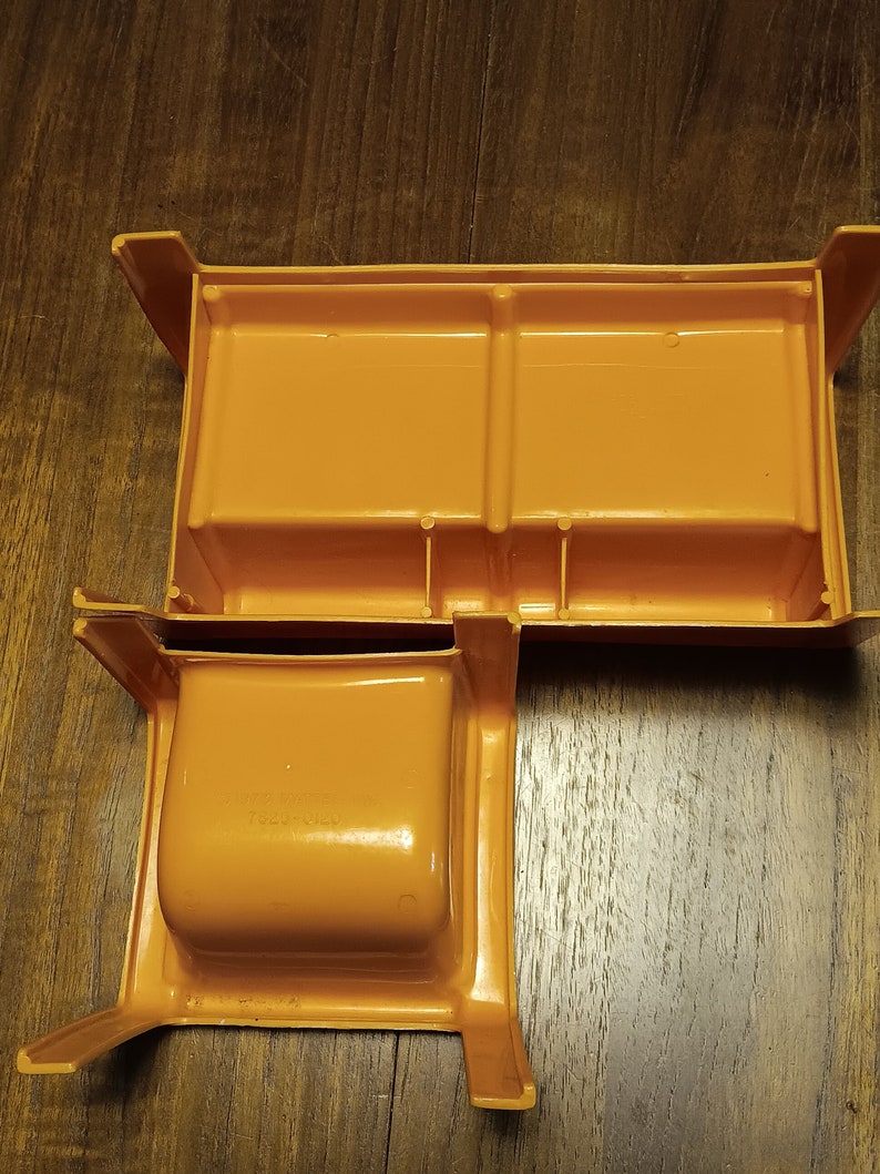 Barbie Sofa Set with Orange Sofa and Chair 1973 Mattel image 6