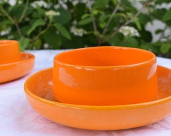 Rare Gabbianelli Sezione Soup and Salad Set by Marcelo Cuneo | Mid Century Modern Italy