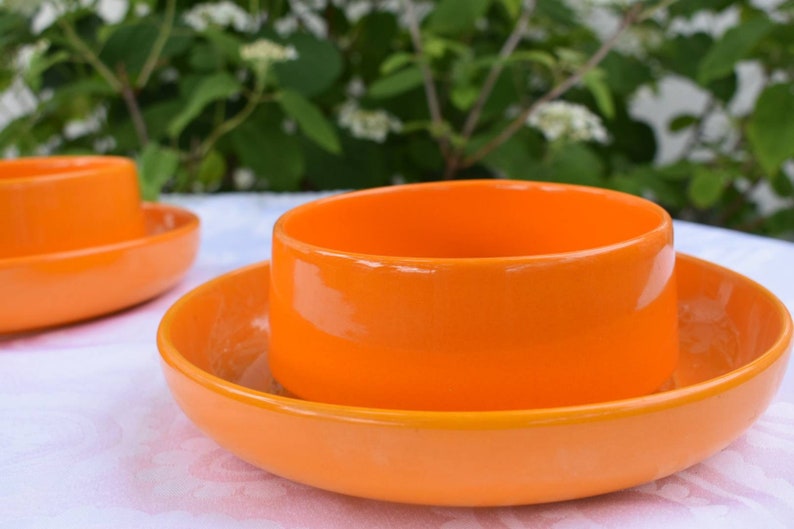 Rare Gabbianelli Sezione Soup and Salad Set by Marcelo Cuneo Mid Century Modern Italy image 1